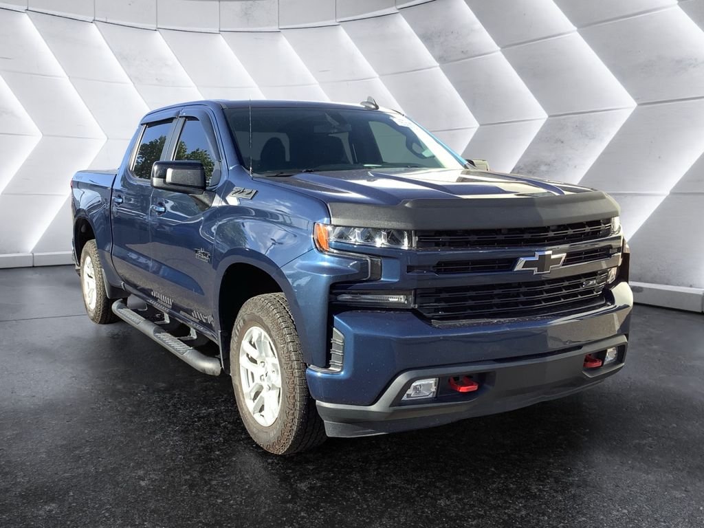 Blue 2022 Chevrolet Silverado 1500 RST Crew Cab 4WD Pickup Truck Four-Wheel Drive