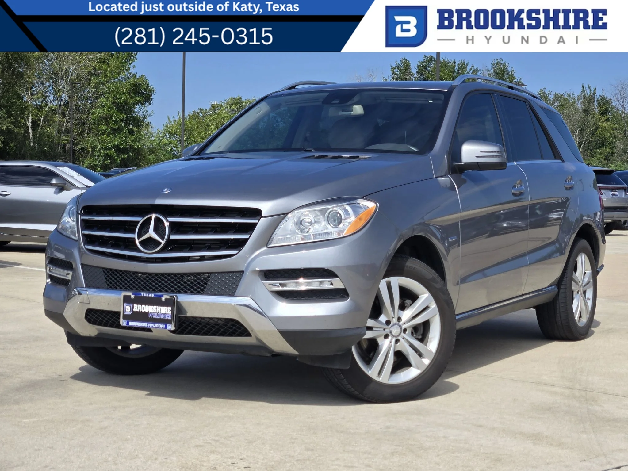 Used 2012 Palladium Silver Metallic Mercedes-Benz ML350 BlueTEC® image 1
