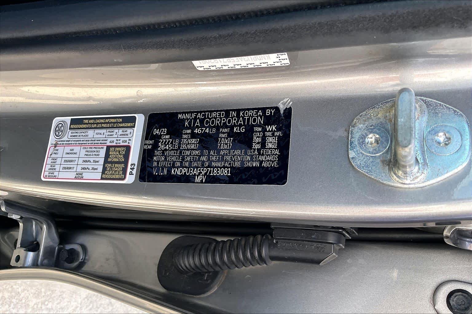 Used 2023 Steel Gray Kia LX image 34