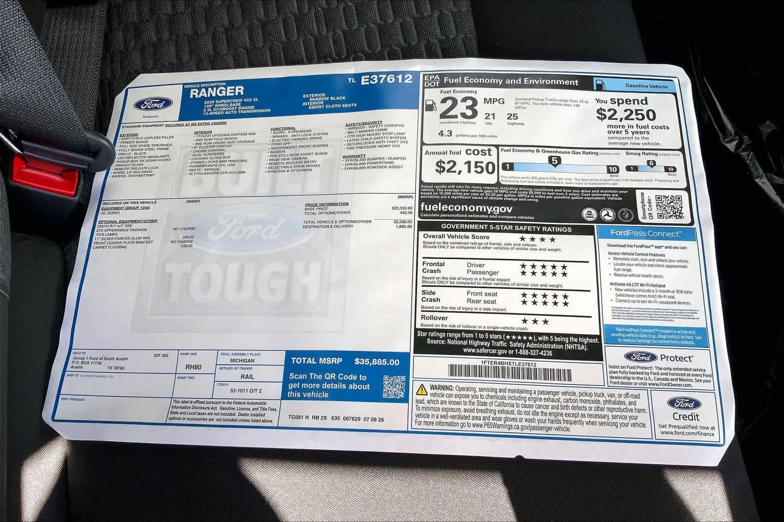 New 2026 Shadow Black Ford XL image 21