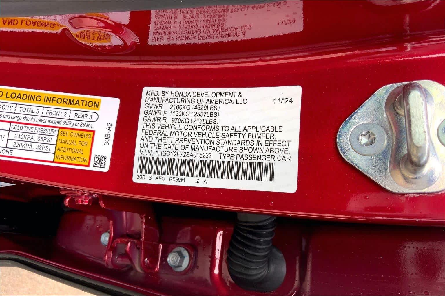 Used 2025 Radiant Red Metallic Honda Sport-L image 37