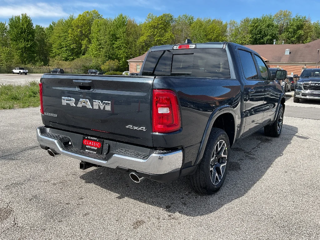 New 2026 Forged Blue Metallic Exterior Paint RAM Laramie Crew Cab 4x4 5