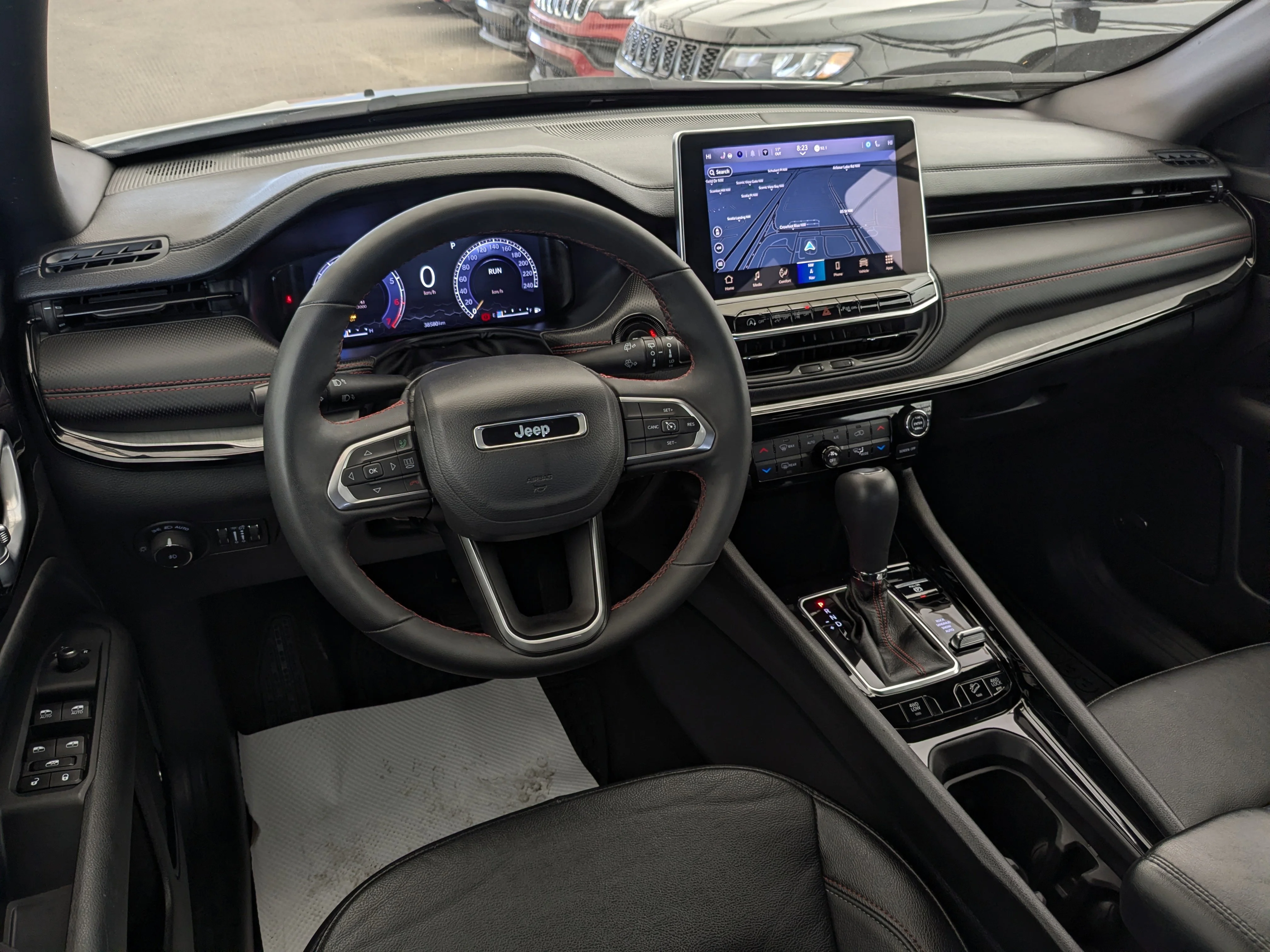 Used 2024 Black Jeep Trailhawk - Sun & Sound Group - Dual Pane Sunroof - Leather - NAV & More image 26