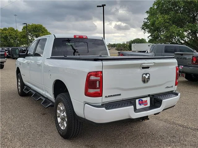Used 2024 Bright White Clearcoat RAM Laramie 4x4 Crew Cab 6.3 ft. box 149 in. WB image 2
