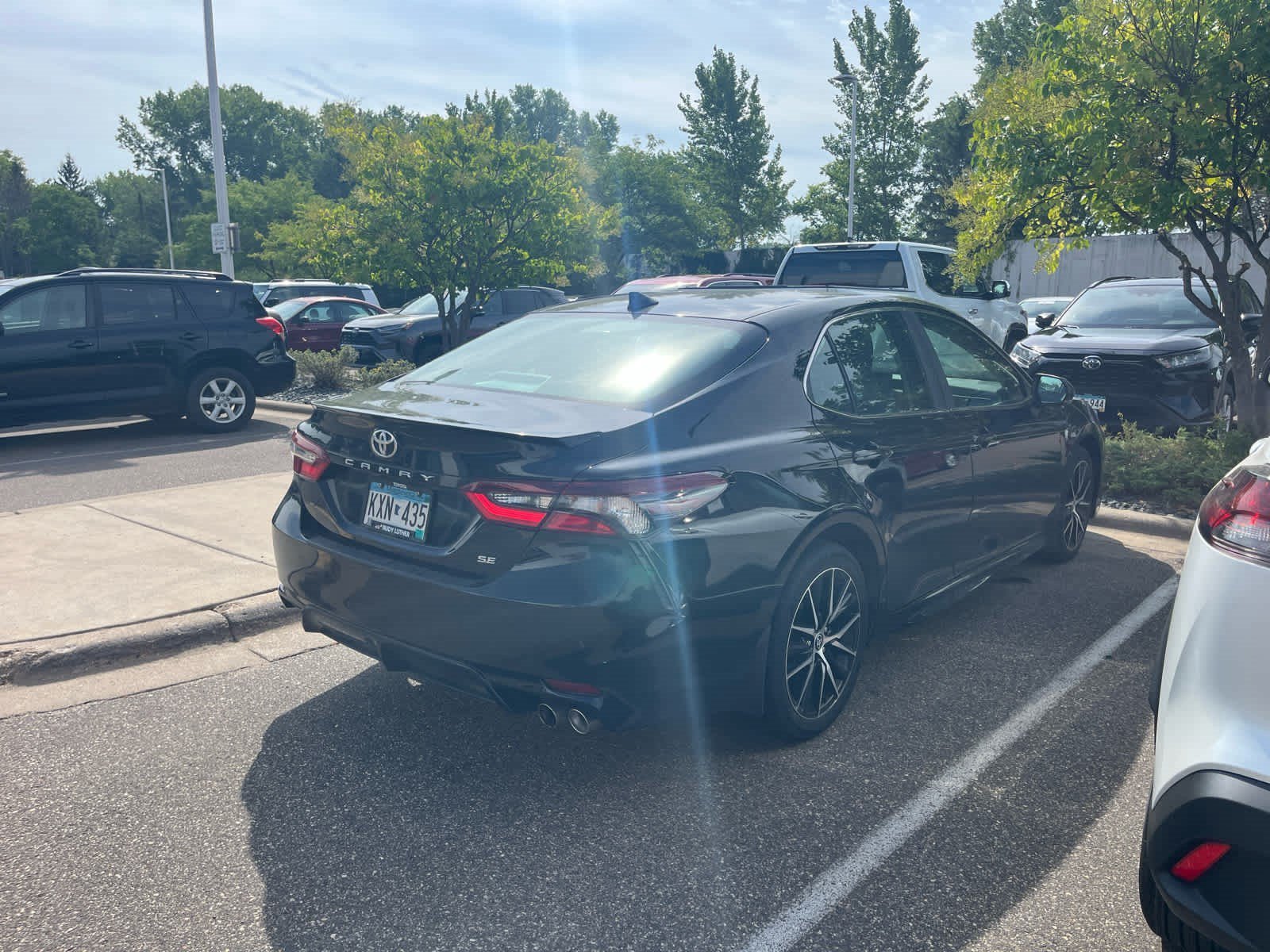 Certified Used 2024 Midnight Black Metallic Toyota SE image 4