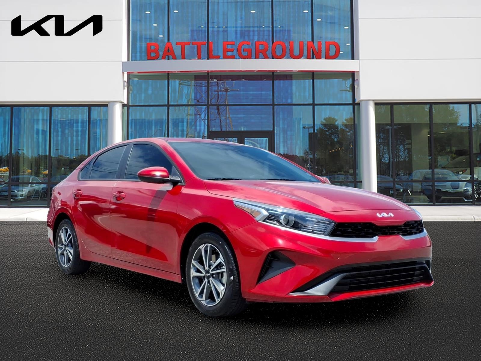 Certified Used 2024 Currant Red Kia LXS image 1
