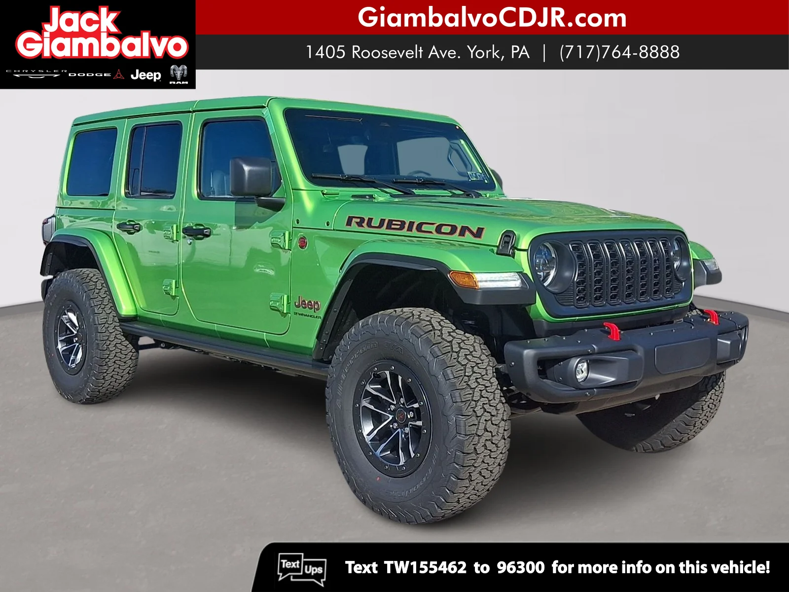 New 2026 Mojito Clear-Coat Exterior Paint Jeep Rubicon X image 1