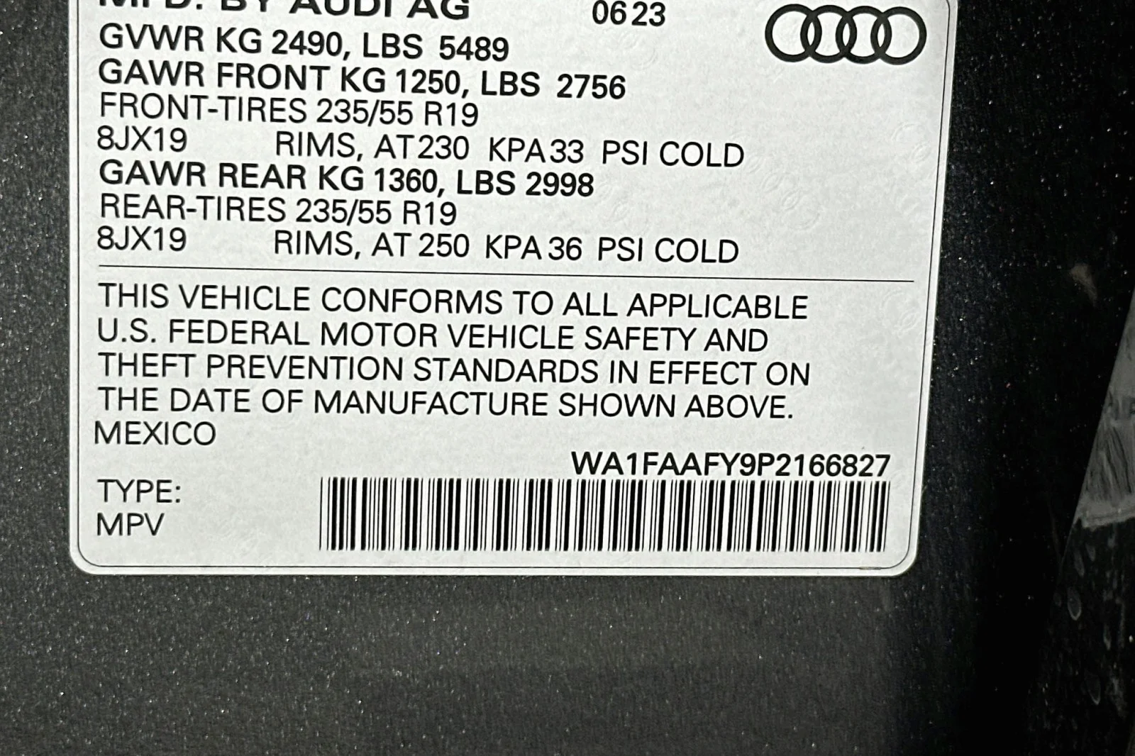 Used 2023 Daytona Gray Pearl Effect Audi S line Prestige image 24