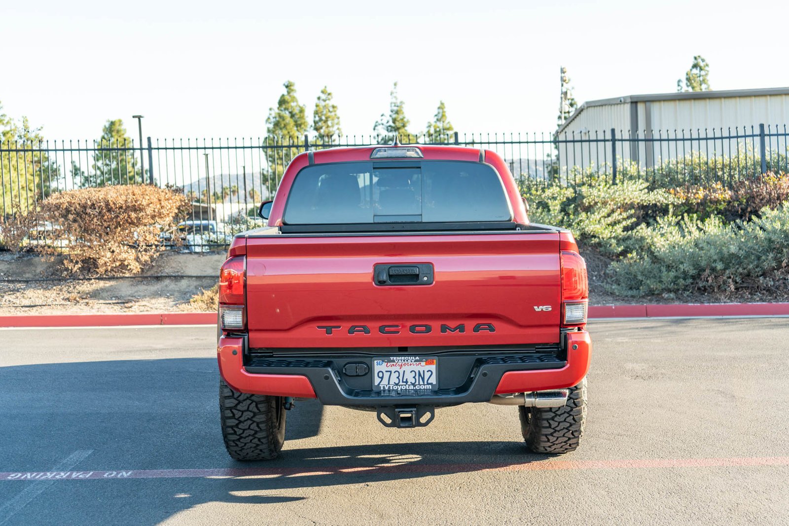 Used 2018 Barcelona Red Metallic Toyota TRD Sport image 8