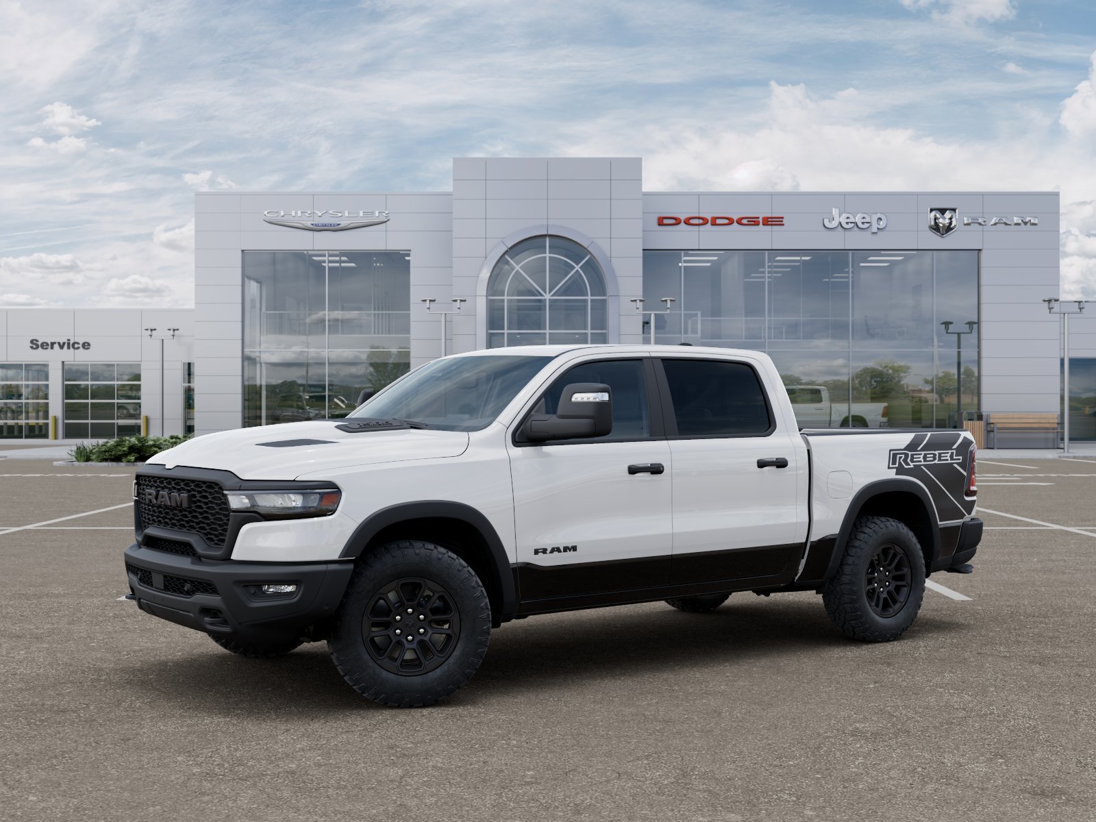 New 2027 Bright White Clear-Coat Exterior Paint RAM Rebel image 28