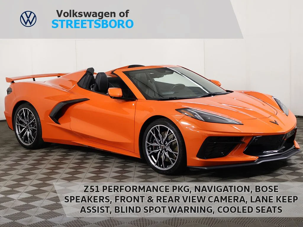 Used 2025 Orange Chevrolet Stingray image 1