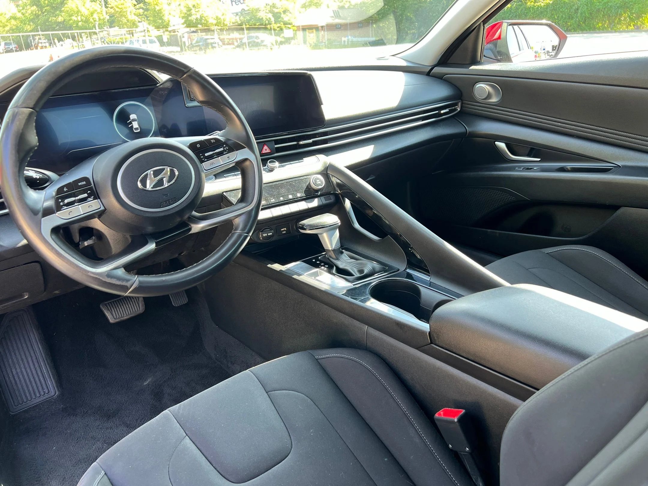 Used 2023 Scarlet Red Pearl Hyundai SEL image 18