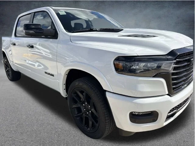 New 2027 Bright White Clear-Coat Exterior Paint RAM Laramie image 3
