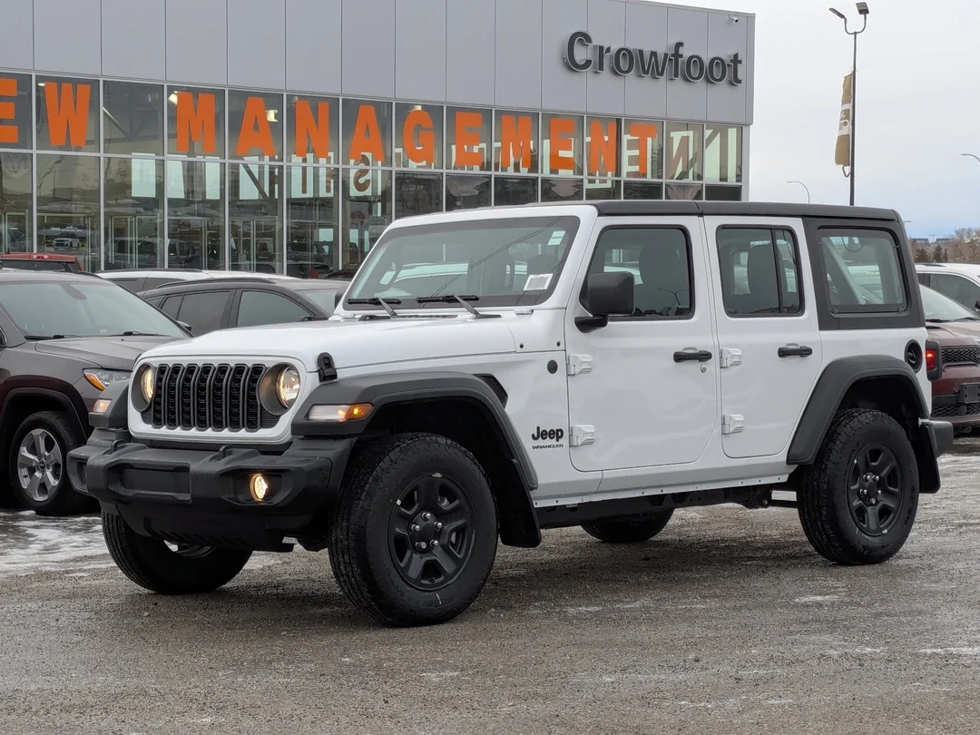 New 2026 White Jeep Sport - - 4x4 - 2.0L Turbo Engine - 12.3 Uconnect 5 Display - 3-Piece Hard Top & More! image 4