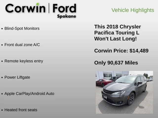 Used 2018 Gray Chrysler Touring L image 6