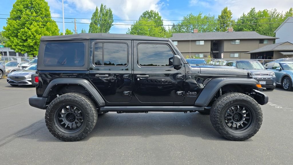 Used 2022 Black Clearcoat Jeep Unlimited Willys image 2