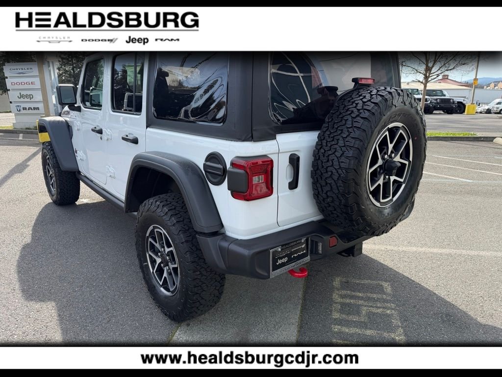 New 2026 Bright White Clear-Coat Exterior Paint Jeep Rubicon image 3