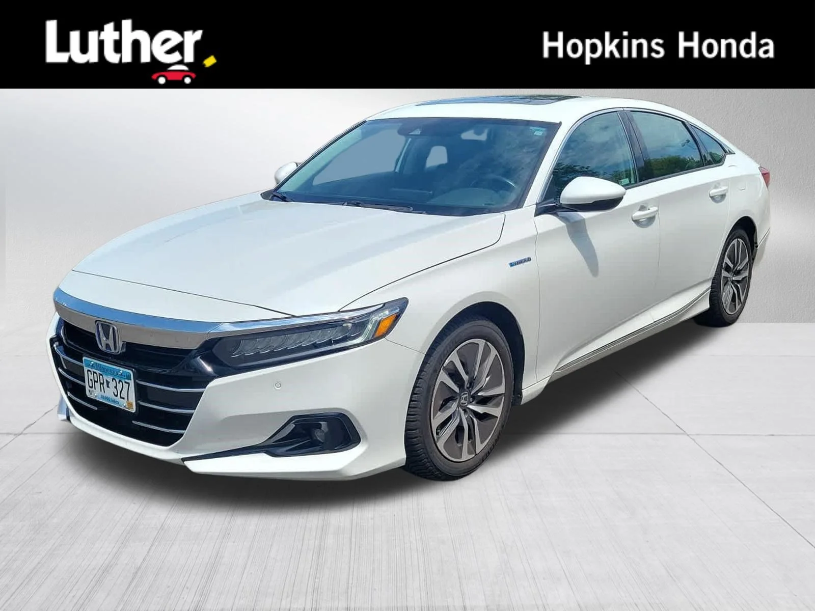 Certified Used 2021 Platinum White Pearl Honda EX-L image 1