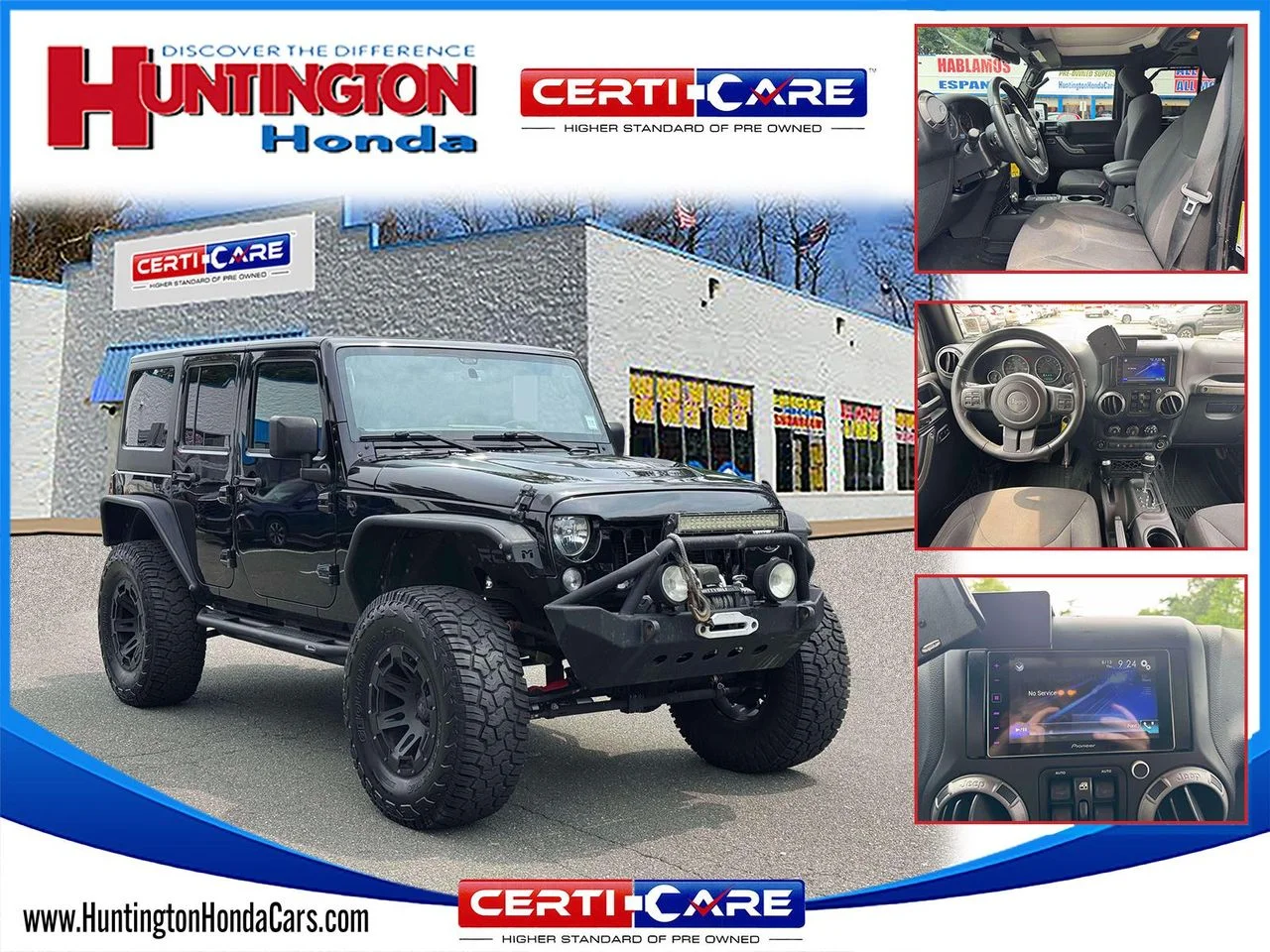 Used 2015 Black Clearcoat Jeep Sport image 1