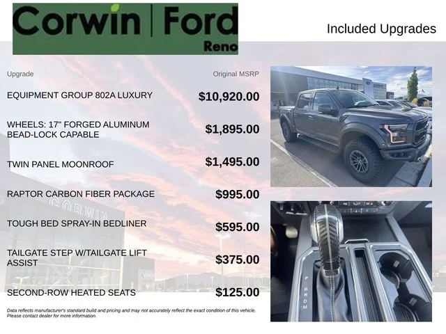 Used 2020 Magnetic Metallic Ford Raptor image 3