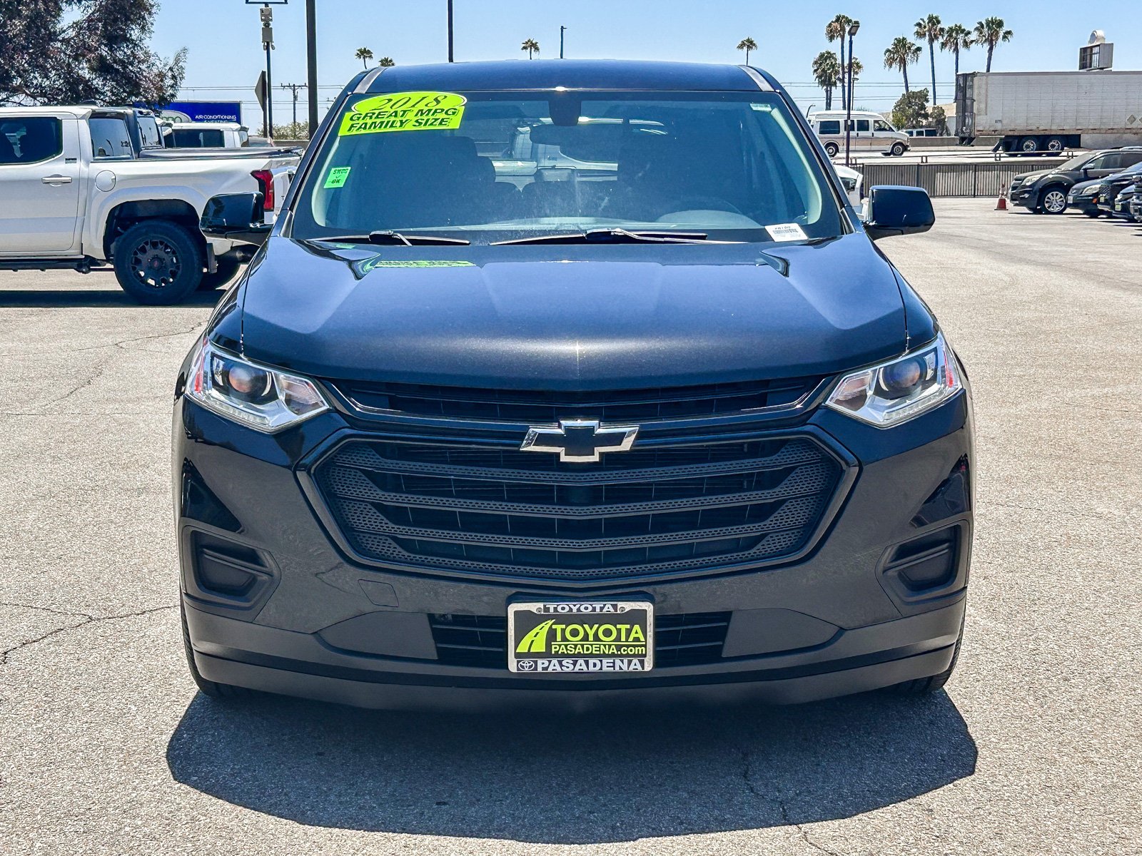 Used 2018 Chevrolet Traverse LS with VIN 1GNERFKW4JJ203914 for sale in Pasadena, CA