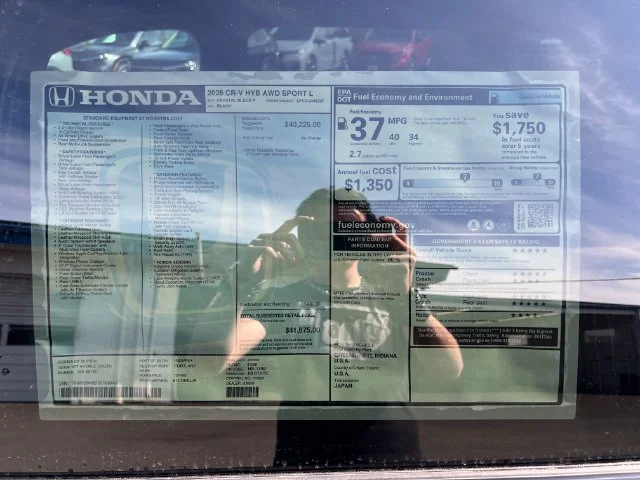 New 2026 Crystal Black Pearl Honda Sport-L image 30