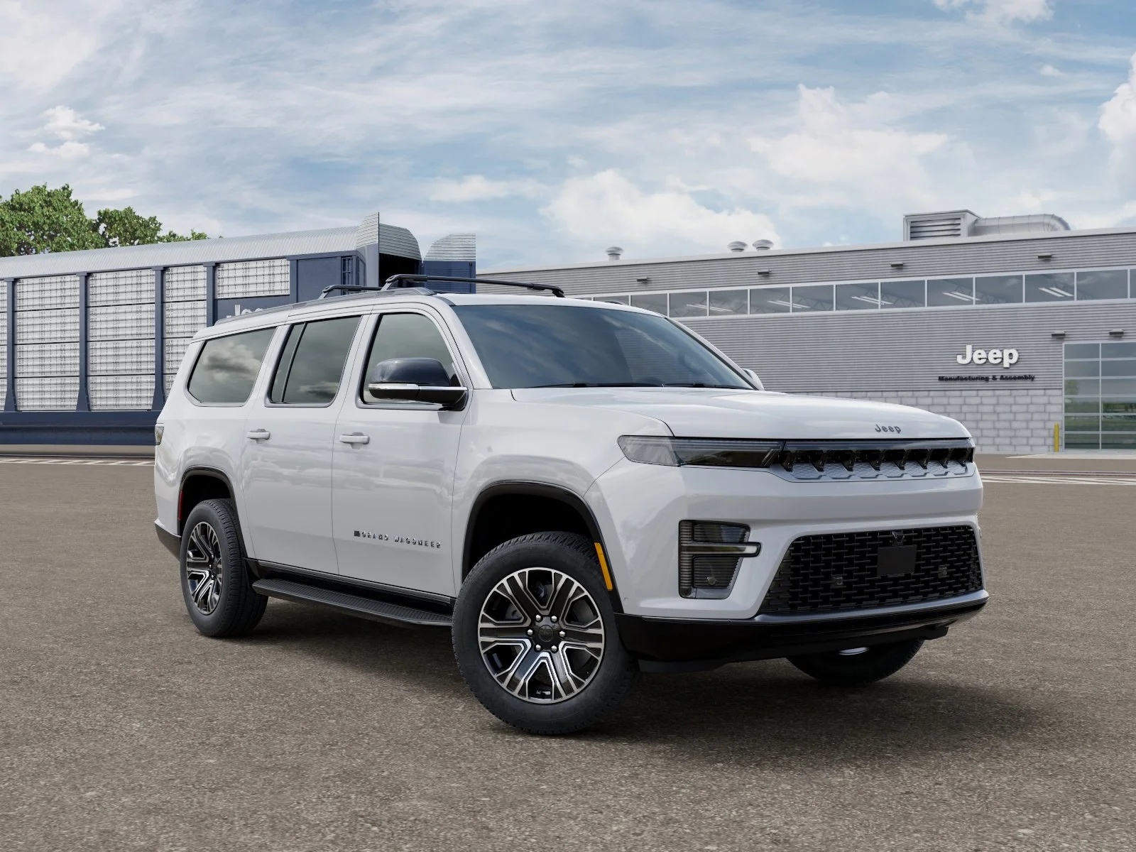 New 2026 Bright White Clear-Coat Exterior Paint Jeep Grand Wagoneer image 3