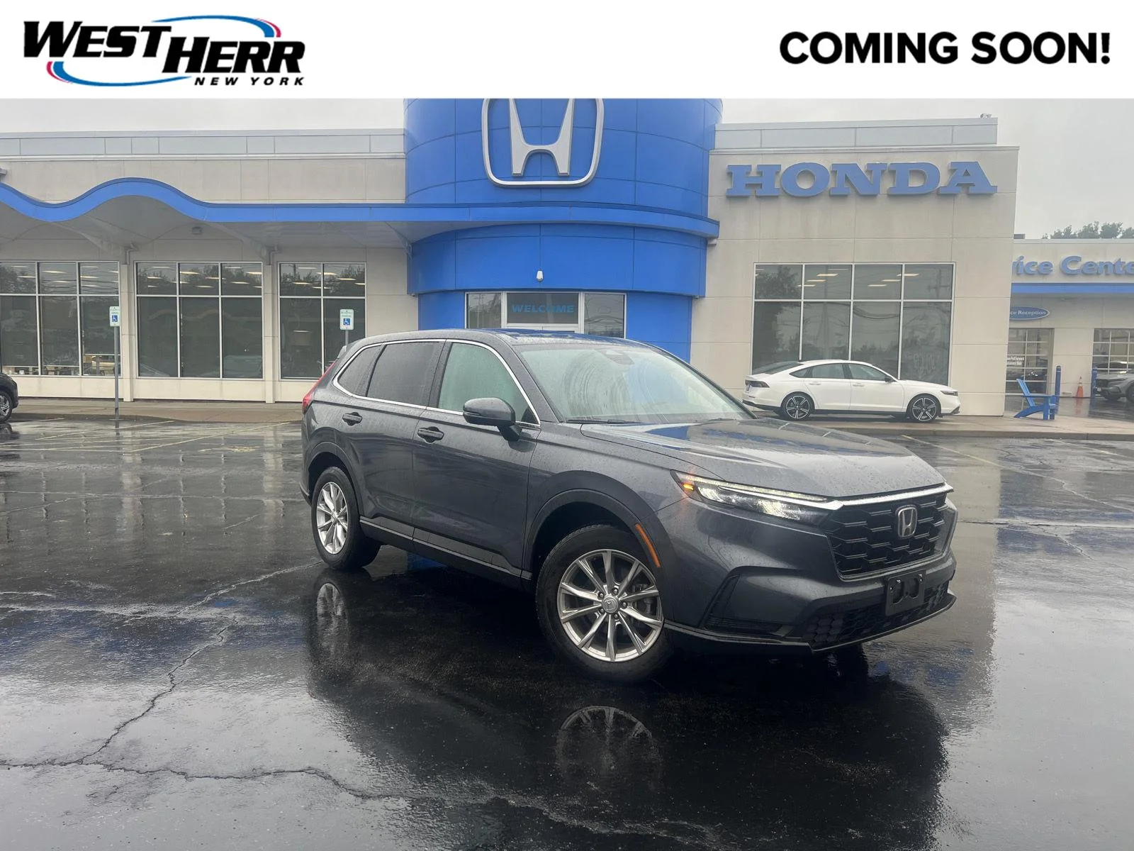 Used 2024 Meteorite Gray Metallic Honda EX image 1