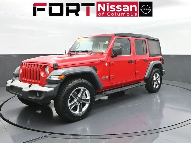 Used 2018 Red Jeep Unlimited Sport S image 3