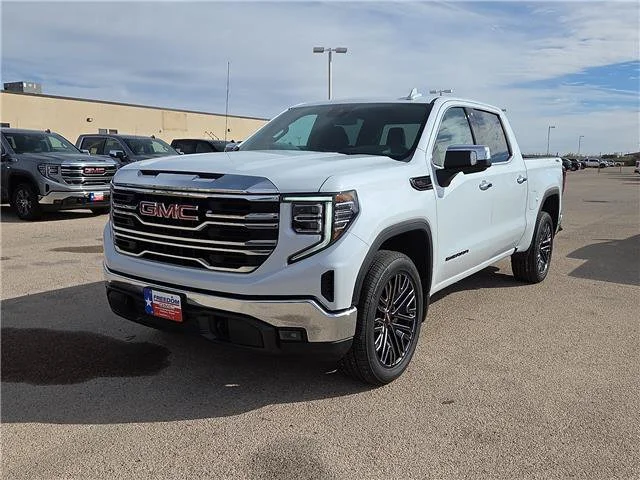 New 2026 Glacier White Tricoat GMC SLT image 1
