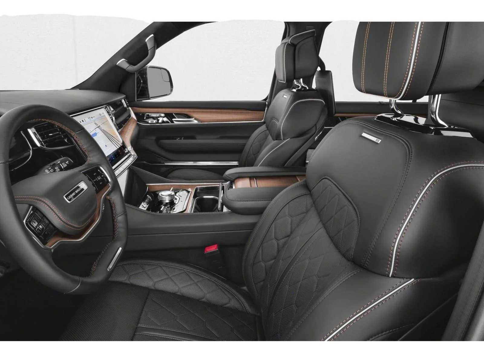 New 2026 Bright White Clearcoat Jeep Summit Obsidian image 6
