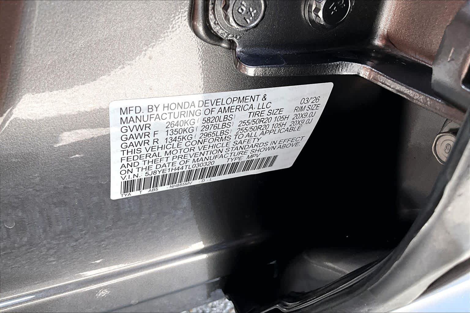 New 2026 Liquid Carbon Metallic Acura w/Technology Package image 22