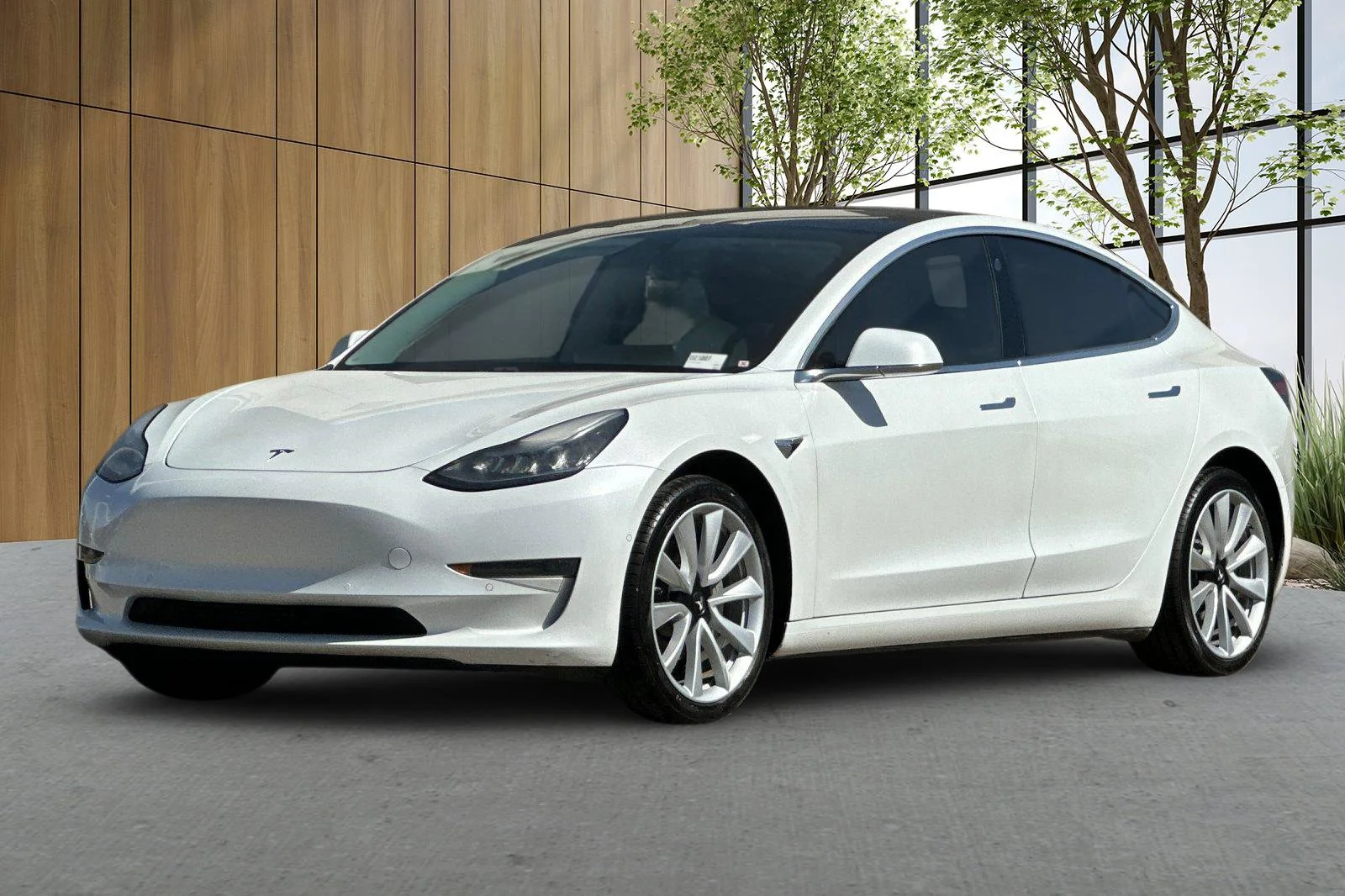 Used 2019 White Tesla Standard Range Plus image 8