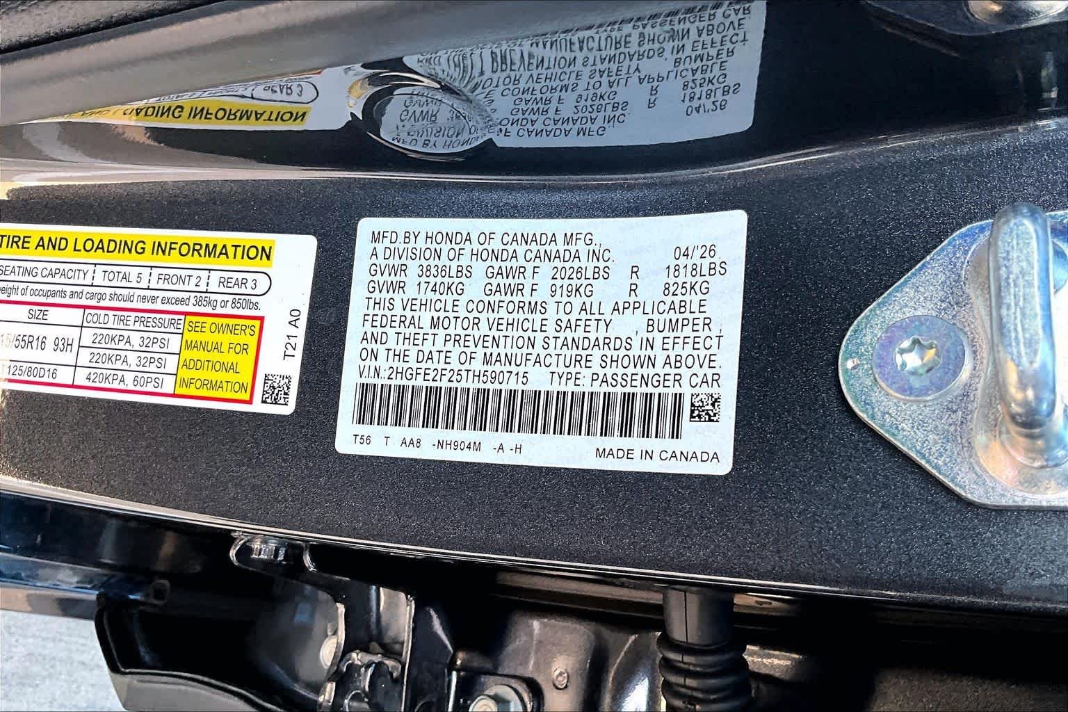 New 2026 Meteorite Gray Metallic Honda LX image 19