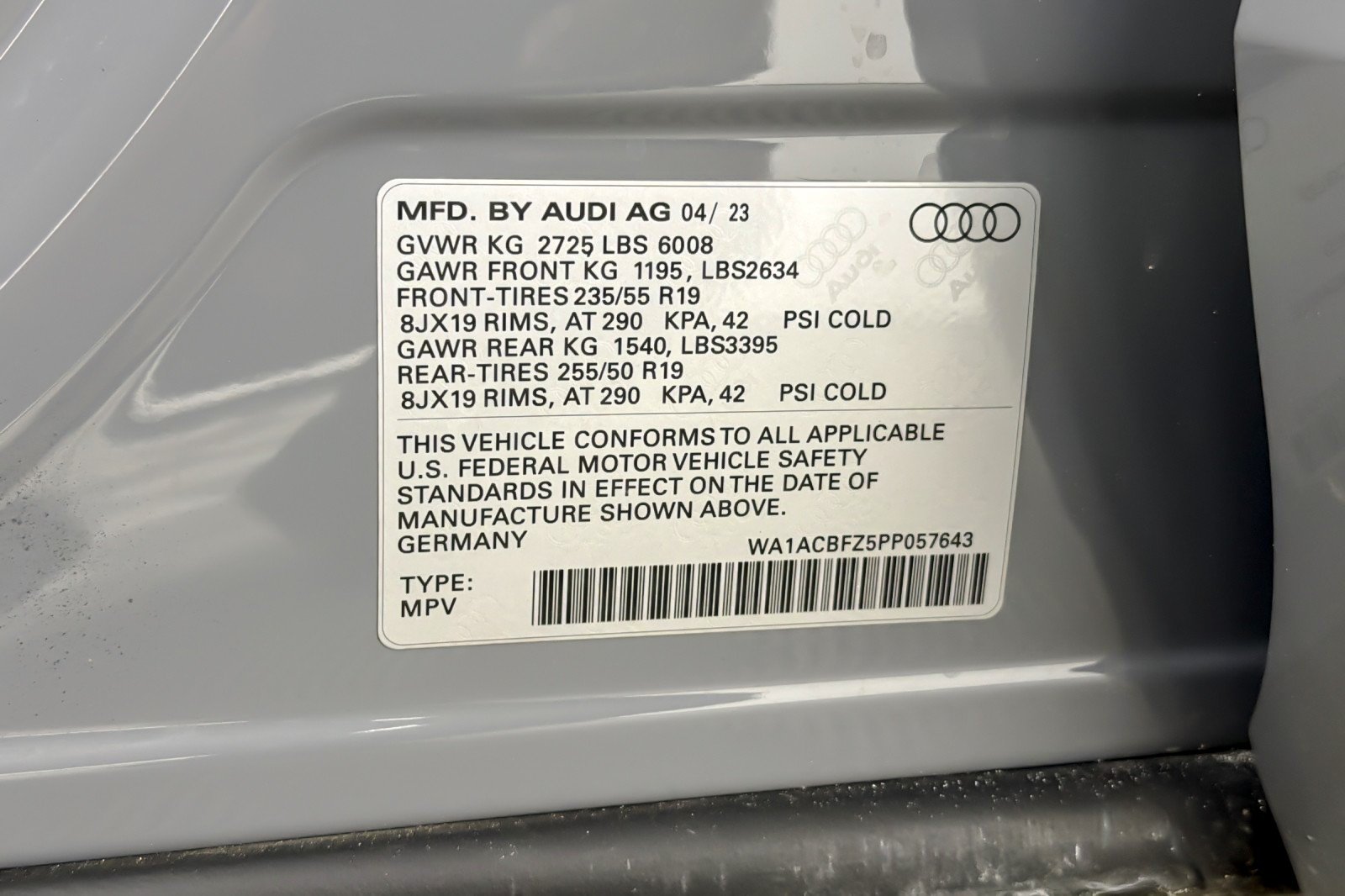 Used 2023 Pebble Gray Audi Premium 40 RWD image 27