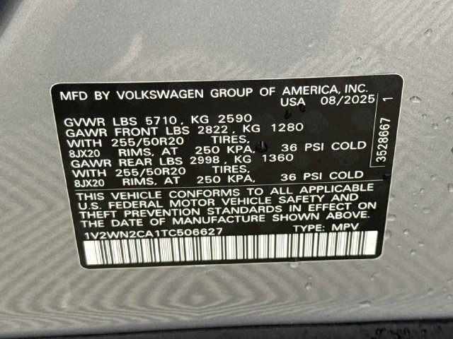 Used 2026 Silver Mist Metallic Volkswagen 2.0T SE w/Technology image 36