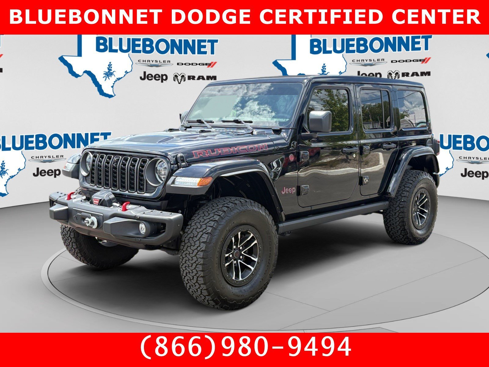 Used 2024 Black Clearcoat Jeep Rubicon X image 1