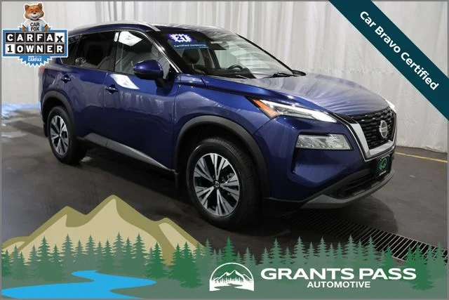 Certified Used 2021 Blue Nissan SV image 1