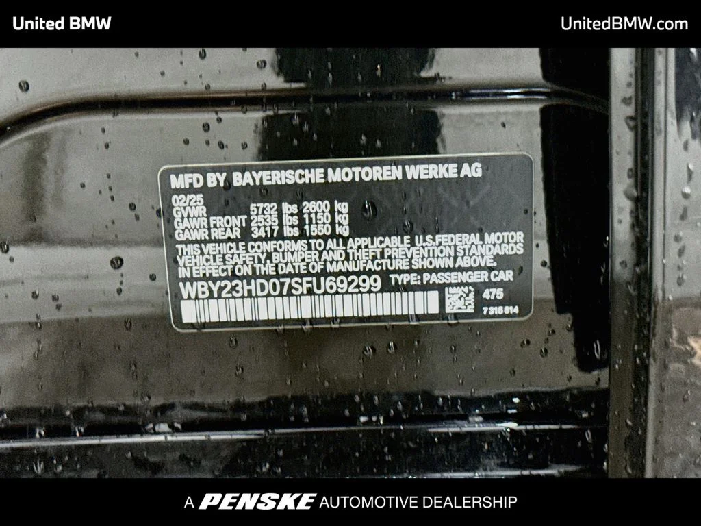 Certified Used 2025 Black Sapphire Metallic BMW eDrive40 image 15