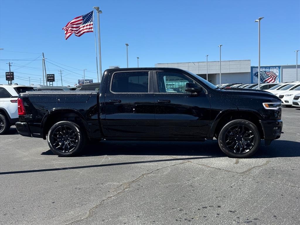 New 2026 Diamond Black Crystal Pearl-Coat Exterior Paint RAM Limited Crew Cab 4x4 5