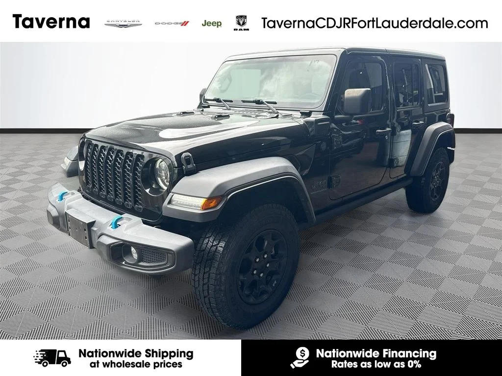 Used 2023 Black Jeep Willys 4xe image 1