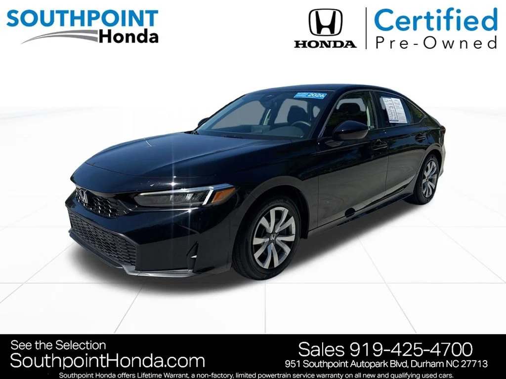 Certified Used 2026 Crystal Black Pearl Honda 2WD LX image 38