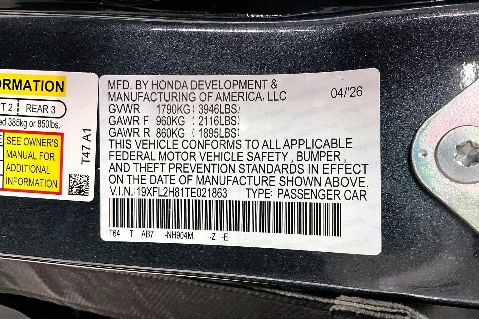 Used 2026 Meteorite Gray Metallic Honda Sport image 35
