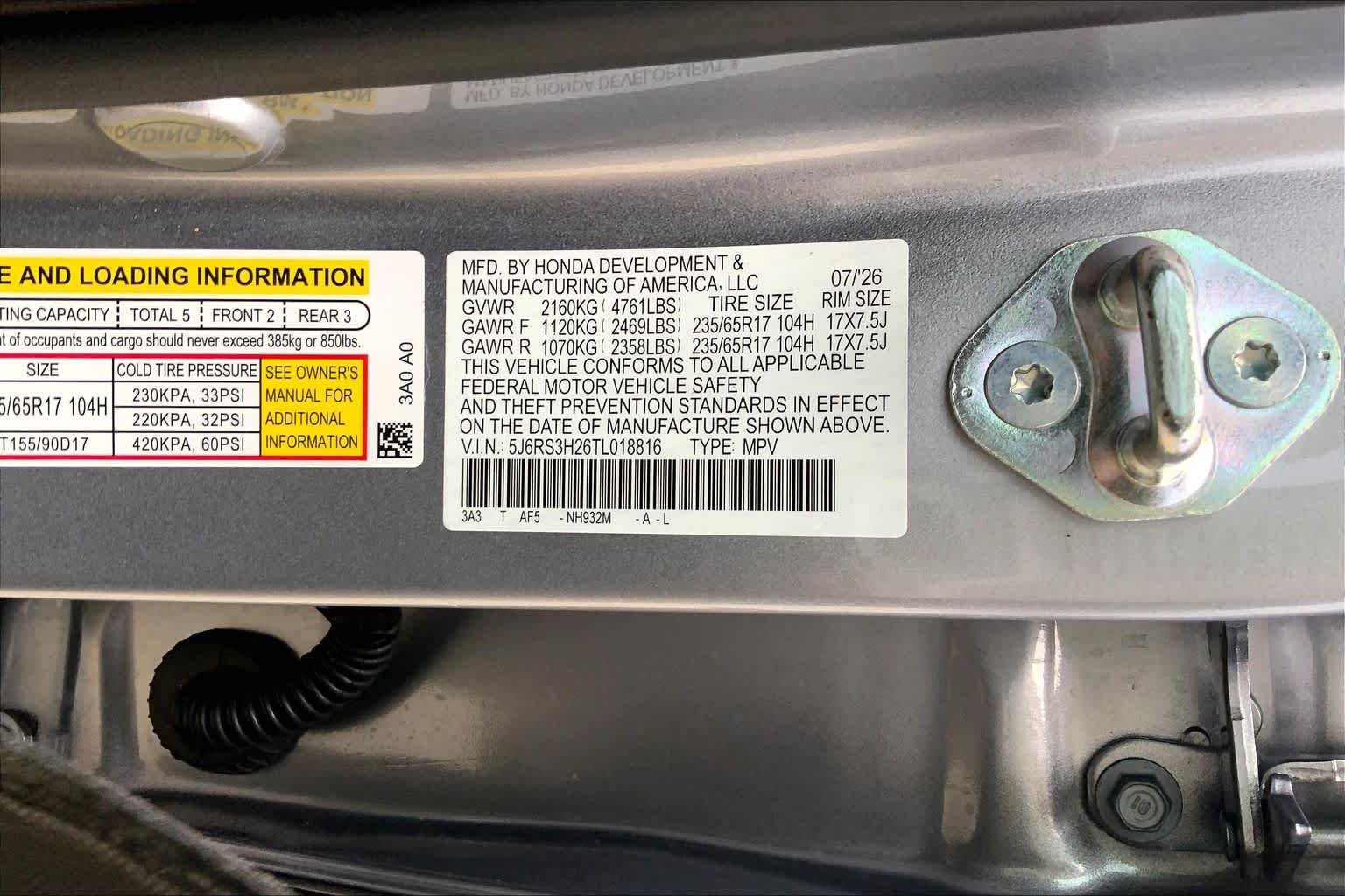 Used 2026 Solar Silver Metallic Honda LX image 31