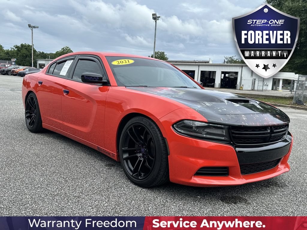 Used 2021 Orange Dodge SXT image 10