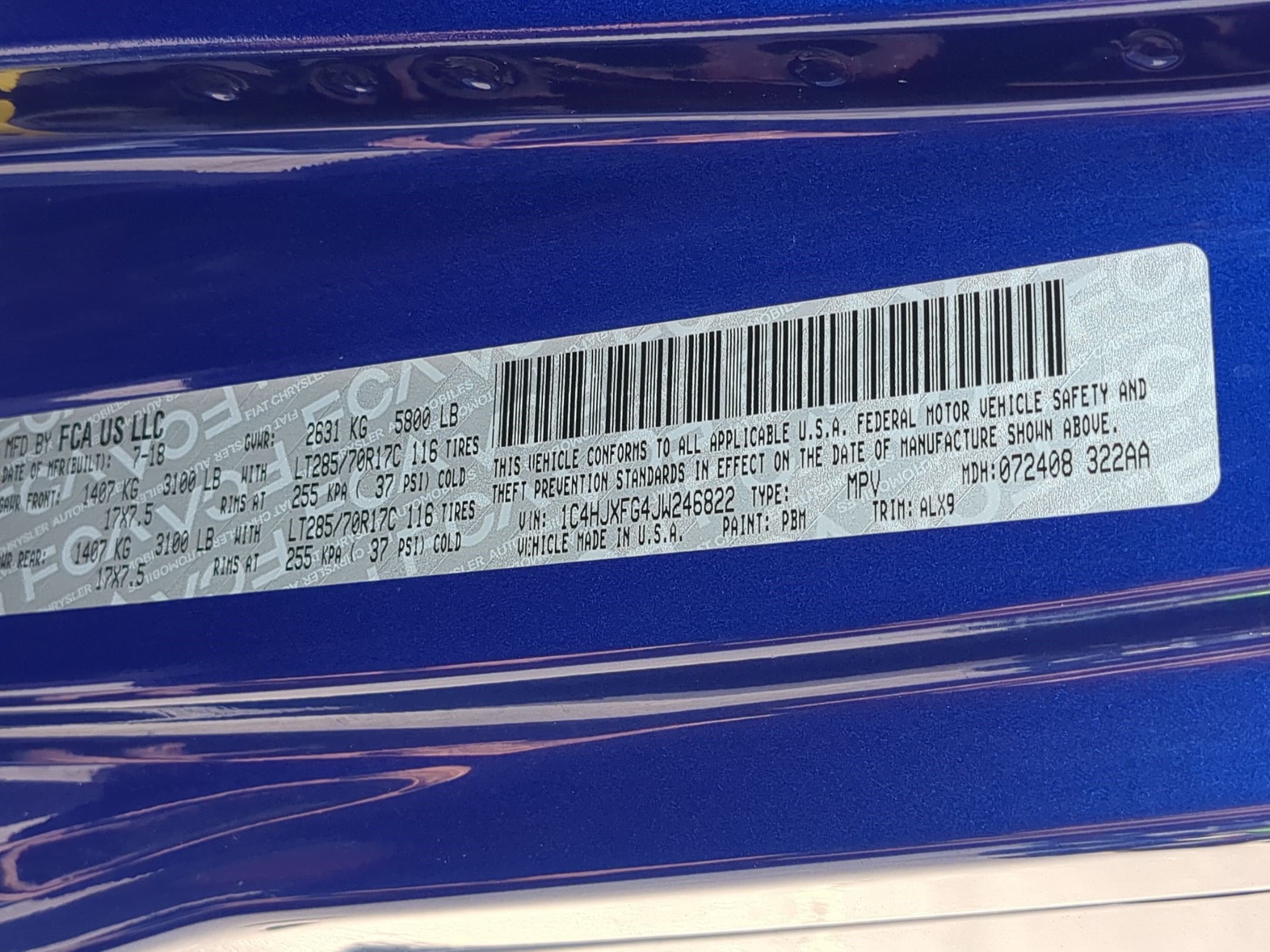 Used 2018 Ocean Blue Metallic Clearcoat Jeep Rubicon image 31