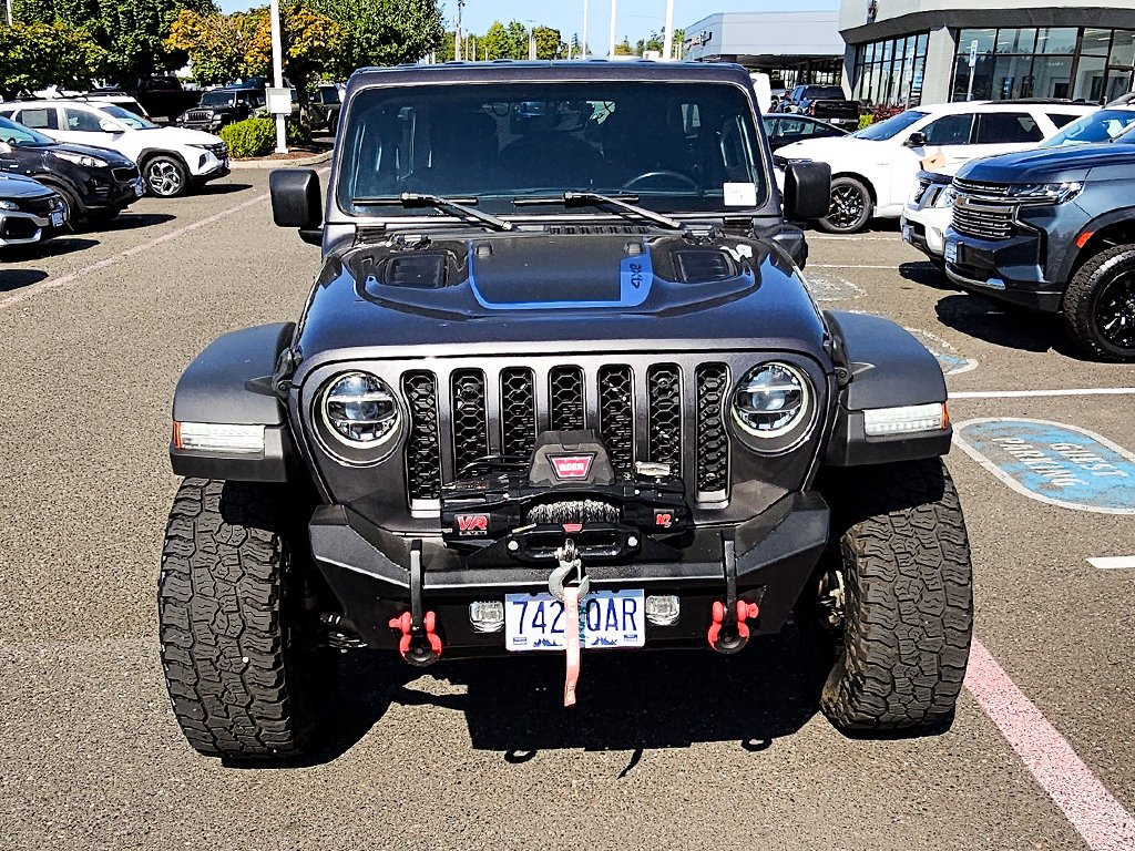 Used 2022 Gray Jeep Unlimited Rubicon 4xe image 10