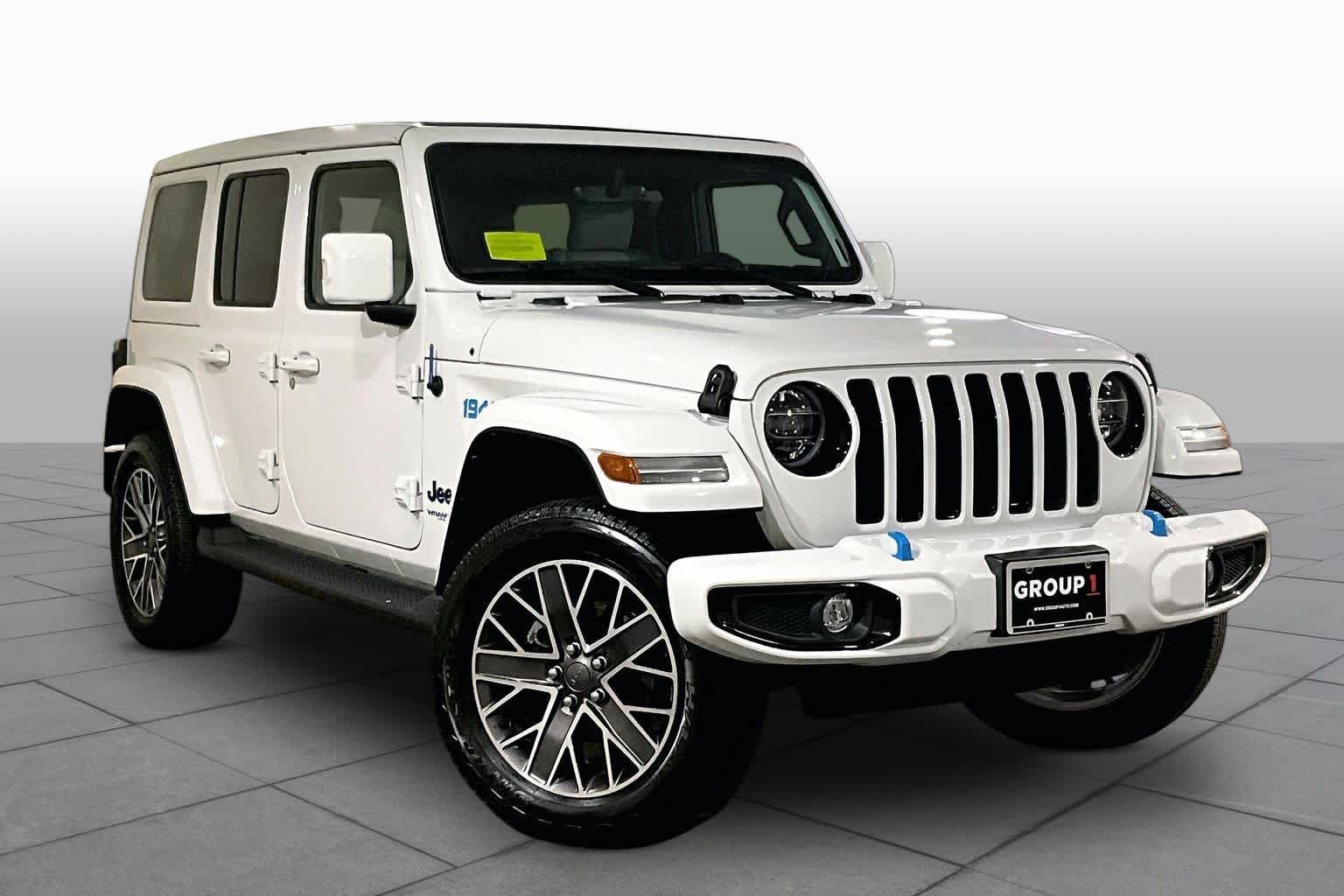 Used 2022 Bright White Clearcoat Jeep Unlimited Sahara High Altitude image 2