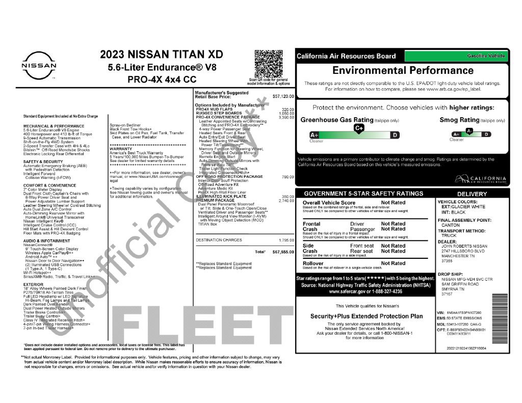 Used 2023 White Nissan PRO-4X image 6