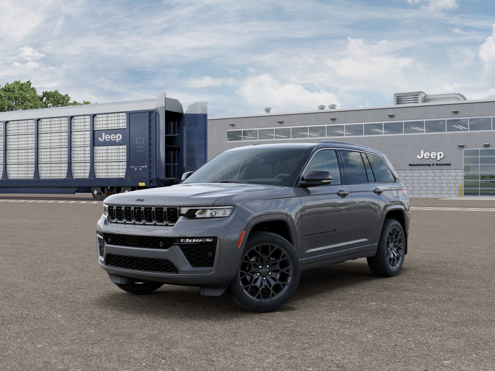 New 2027 Sting-Gray Clear-Coat Paint Jeep Summit image 1